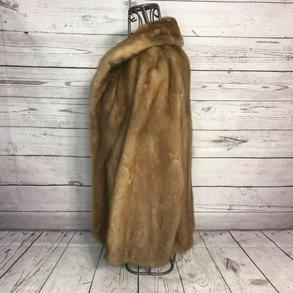 AJ Ugent Autumn Haze Emba Natural Brown Mink Coat - Picture 14 of 16